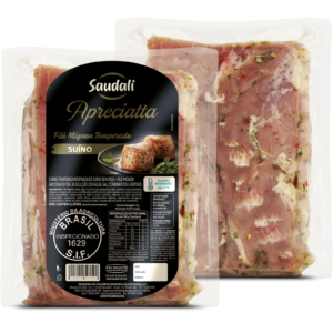 Filé Mignon Suíno Temperado (Congelado) - R$ 30,00/Kg