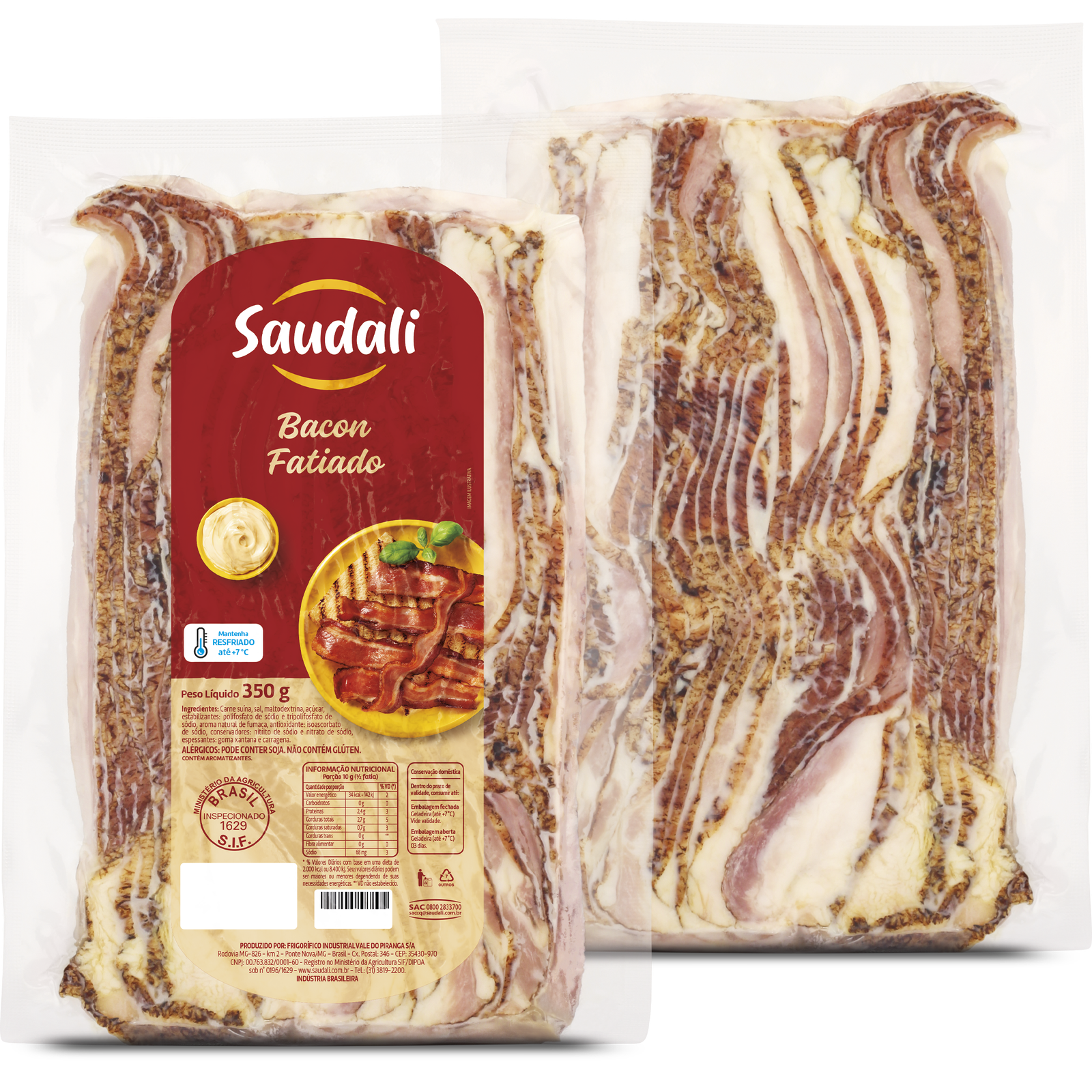 Bacon Fatiado (Resfriado) 350 g